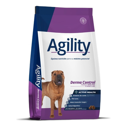 Alimento Agility Agility Derma Control para perro adulto todos los tamaños sabor mix en bolsa de 15 kg