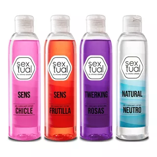 Pack X 4 Gel Lubricante Intimo Sextual 200 Ml
