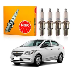 Jogo Velas Ngk Prisma 1.0 Vhc Flex 2013 A 2015