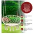 Hamaca Paraguaya Silla Colgante Redonda Interior Exterior Jardin Patio Imback Color Blanco