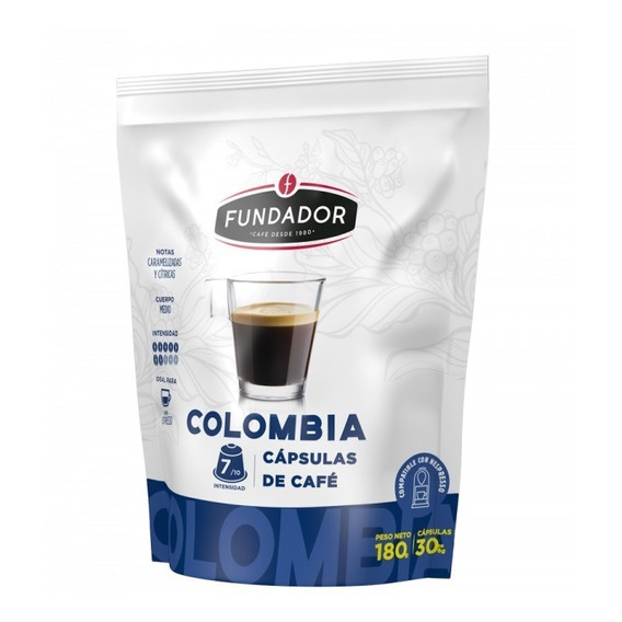 Cápsulas Café Fundador Colombia Comp. Nespresso® X 30 Uni
