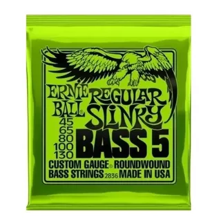 Cuerdas De Bajo Eléctrico 5 Ernie Ball Regular Slinky 45-130