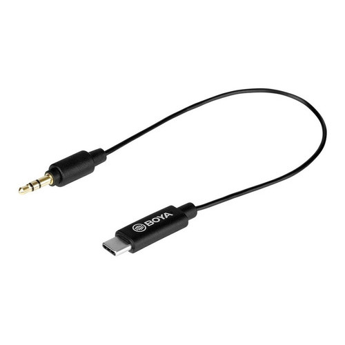 Cable adaptador Mini plug/usb tipo c de 1 USB Tipo C a 1 TRS 3.5 Boya BY-K2 de 20cm