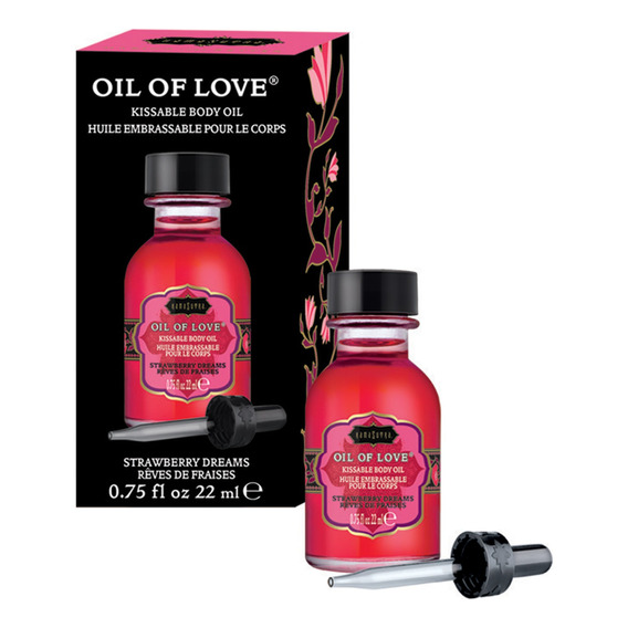 Lubricante Aceite Del Amor Fresa Besable Kamasutra 22ml