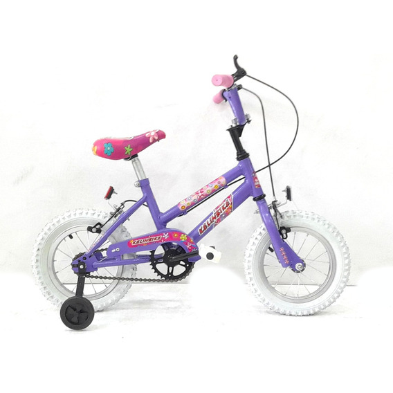 Bicicleta R12 Infantil Cross Niña Lila