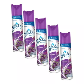 Odorizador De Ambiente Glade Lavanda 360ml Kit 5