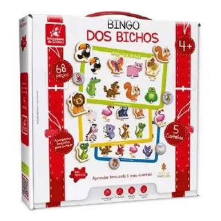 Brinquedo Bingo Dos Bichos Brincadeira De Criança