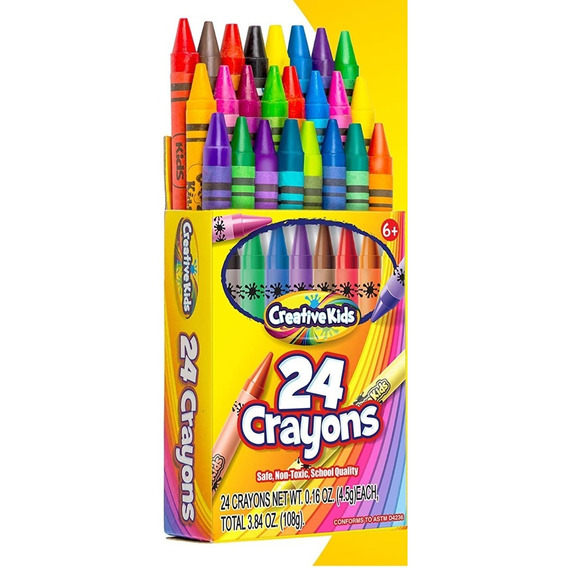 Crayolas Crayons X 24 Unid (24 Colores Diferentes) 