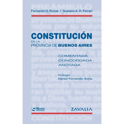 Constitucion De La Provincia De Buenos Aires - Rozas, Fernan