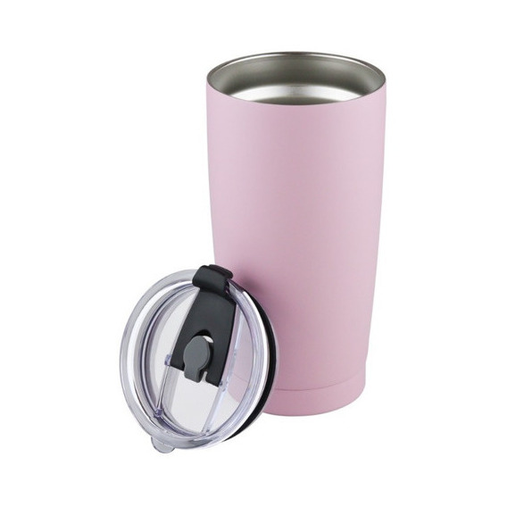 Vaso Termo Acero Inoxidable P/ Cafe 20oz Térmico Tapa Ce-t01 Color Rosa VASO 20oz