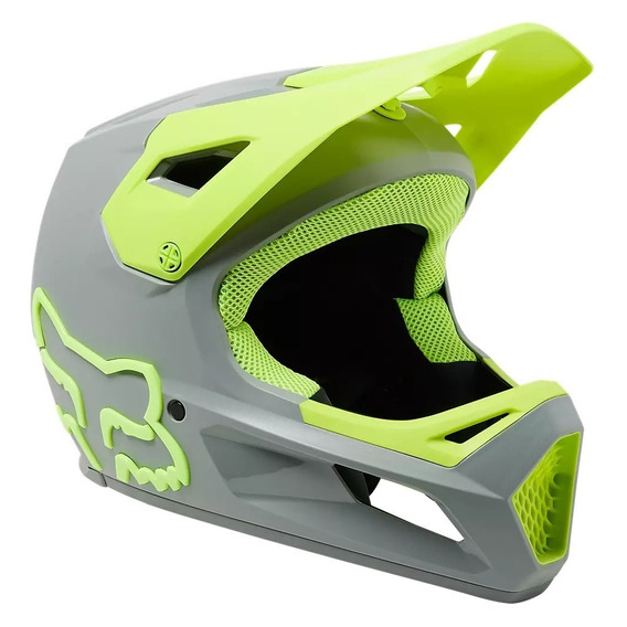 Casco Fox Rampage Preme Bicicleta Mtb Downhill Negro Cromo