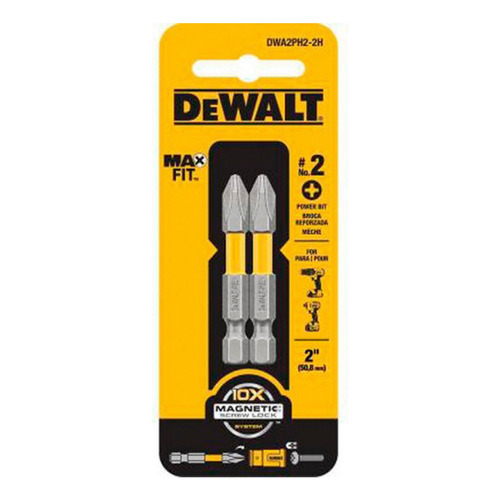 Juego De Puntas Phillips # 2x2 (2 Pzas) Dewalt Dwa2ph2-2h