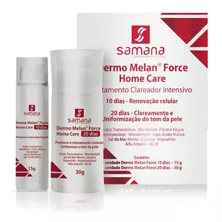 Loção Samana Dermo Melan Force Home Care - Tratamento Clareador Intensivo De 45ml