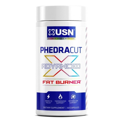 Phedracut Advanced Usn 60 Caps (oxida Grasas) Sabor Sin sabor