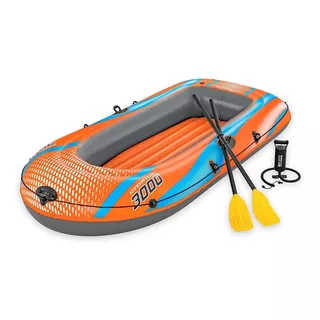 Bote Inflable Lancha Balsa Kondor Elite 3 Personas Con Remos