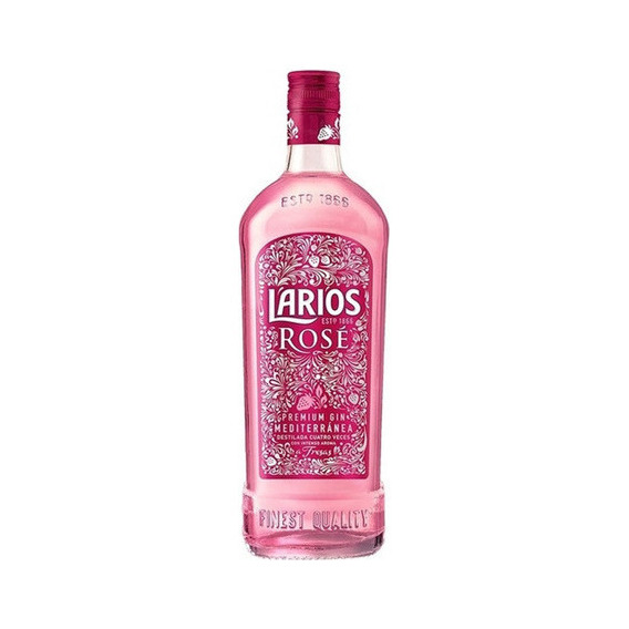 Gin Premium Larios Rose Mediterránea 700ml Caja X6 Botellas