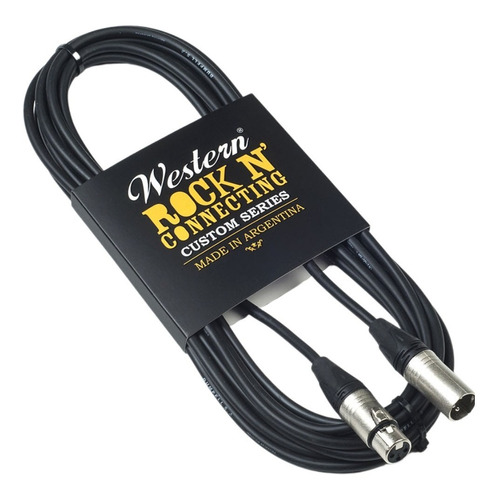 Cable Western Microfono Canon Canon 3 Metros Xlr Hem- Mach