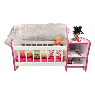 Brinquedo Berço Boneca Infantil Cômodas Véu / Reborns / Urso