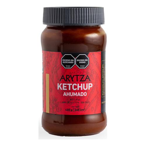 Ketchup Ahumado Arytza Gourmet sin TACC en frasco 400 g