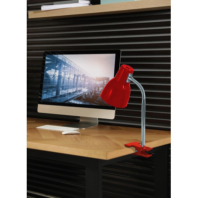 Velador De Mesa Escritorio Flexible Natal Pinza Apto Led 