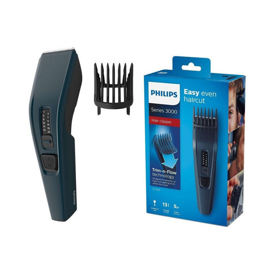 Philips Hc3505/15 Hairclipper Corta Pelo 13 Longitudes Inox Color Negro