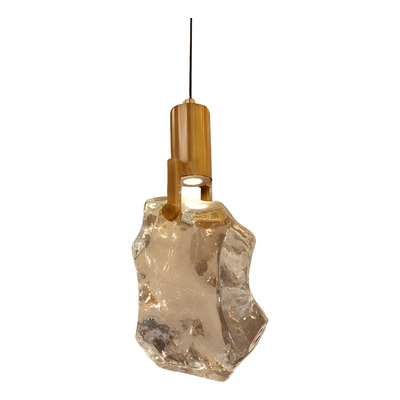 Colgante Ice 17602-6 1l Ww Dorado Led Vidrio