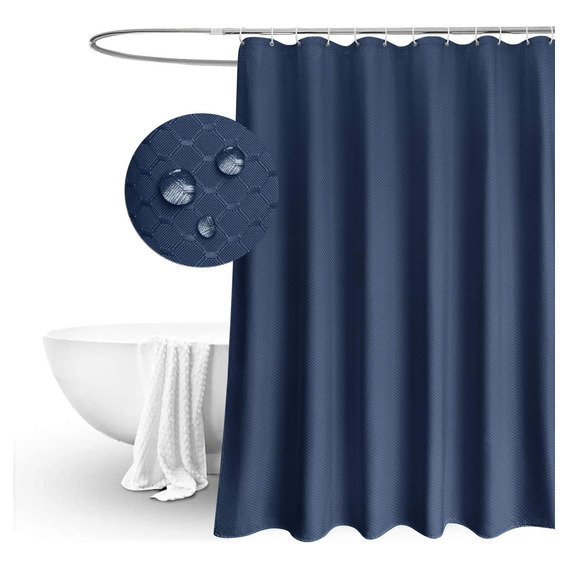 2m Cortinas Para Baño Negro Impermeable Accesorio Para Baño