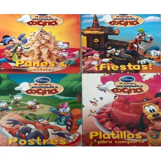 Disney Mi Primera Enciclopepedia De Cocina 4 Tomos Infantil