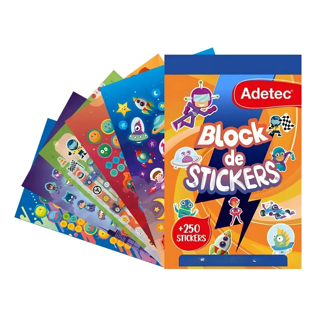 Block De Stickers Para Niños Y Niñas +250 Stickers Adetec Block ...