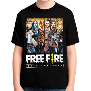 Camisetas Estampadas Niño Video Juegos Free Fire