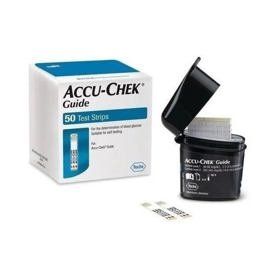 50 Tiras Cintas Glicemia Accu-chek® Guide