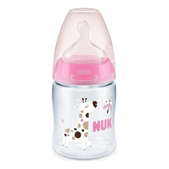 Mamadera Nuk First Choice Control De Temperatura 150ml 0-6 M Color Rosa