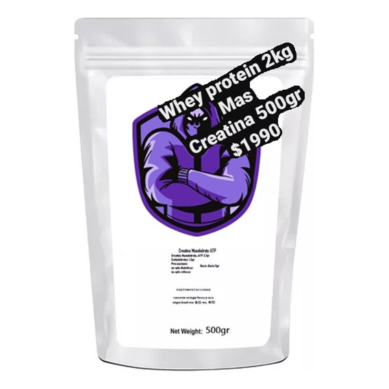 Creatinas Atp Monohidratada 500gr + 2kg Whey Protein 