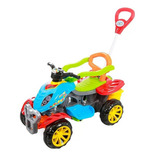 Carrinho De Passeio Infantil Empurrador Pedal Criança Color Cor Colorido