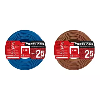 Trefilcon Cable Unipolar 2 5 Mm Pack X2 Rollos 50m C/u Cobre