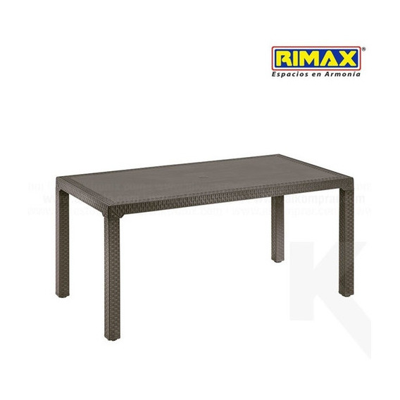 Mesa Rimax Eterna Familiar Wengue Color Marrón