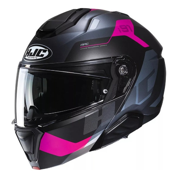 Casco Hjc Abatible I91 Carst Mc8sf Certificado Con Pinlock