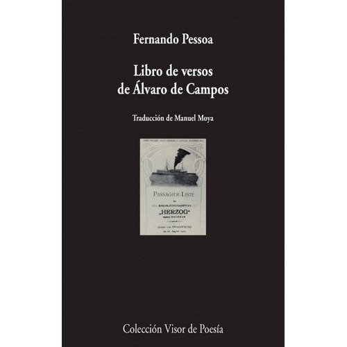 Libro De Versos De Alvaro De Campos