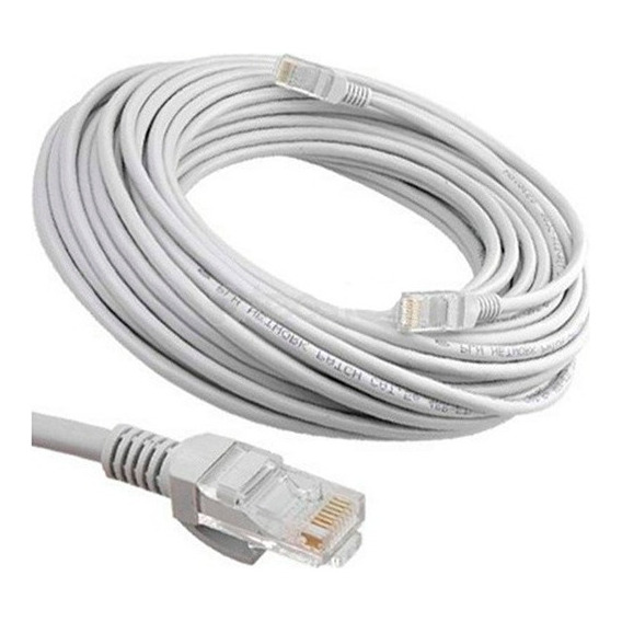 Cable Utp Cat 6 Gigabit Red Internet Ponchado X 30 Metros