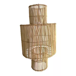 Pantallas Colgantes De Bambú Rattan Mimbre Natural Konata