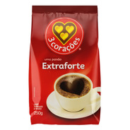 Café Torrado E Moído Extraforte 3 Corações Pacote 250g