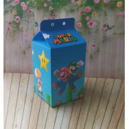 20 Caixas Milk Lembrança Festa Super Mario Bros