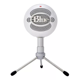 Microfone Blue Snowball Ice Condensador Cardioide Cor Branco