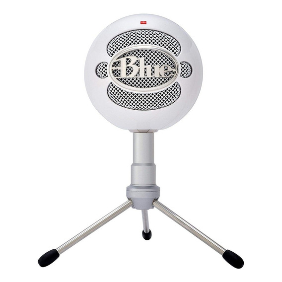 Micrófono Blue Snowball Ice Condensador Cardioide color blanco
