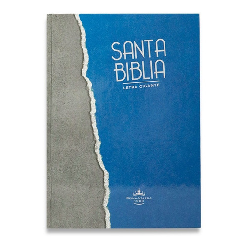 Biblia Reina Valera1960 Tapa Dura/gris Azul 