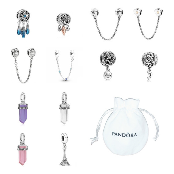 Charms Pandora Cuarzos 925 Original Incluye Bolsa Cubrepolvo