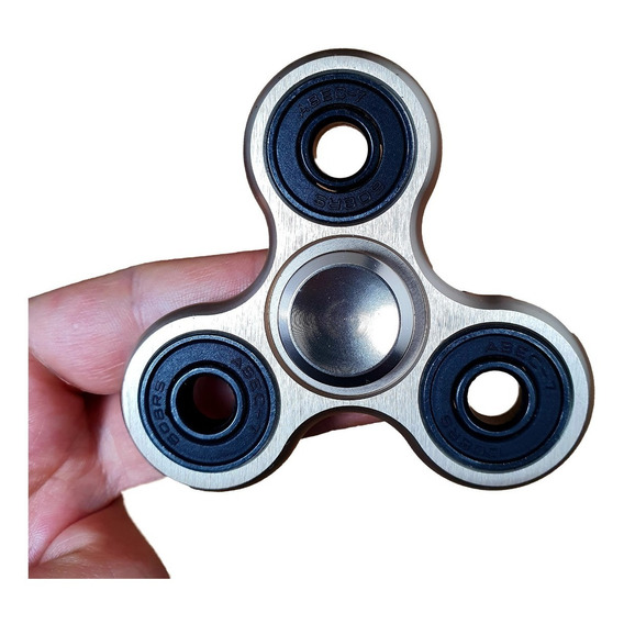 Spinner Metalico Lujo 3 Puntas Abs Fidget Spiner Brillante