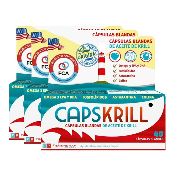 Capskrill Aceite Krill Original Omega3 120 Caps. Superoferta