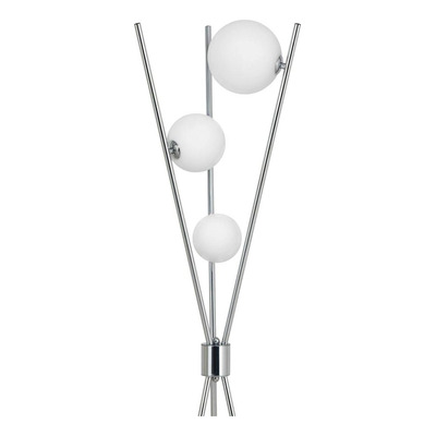 Lampara De Pie Tripode Luna 3 Luces Cromo Luz Desing