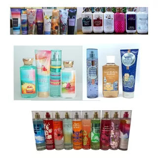 Set 5 Pzas Body Mist Cremas Bath And Body Original Importado